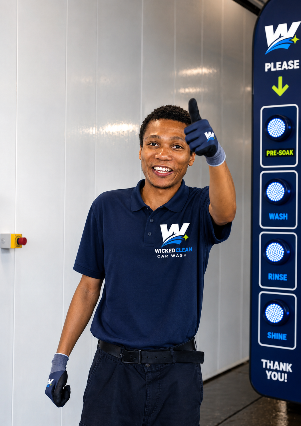 Wicked Clean employee service concept.